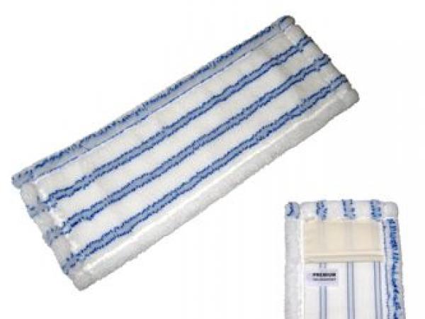 Krankenhausmopp weiß mit blauem Streifen 50cm
